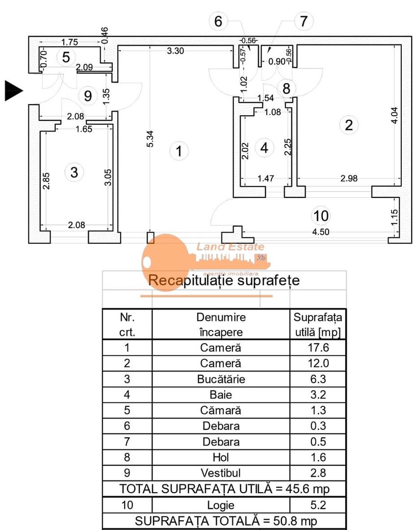 Apartament 2 camere | 10 min Metrou Dristor - Schiță 8
