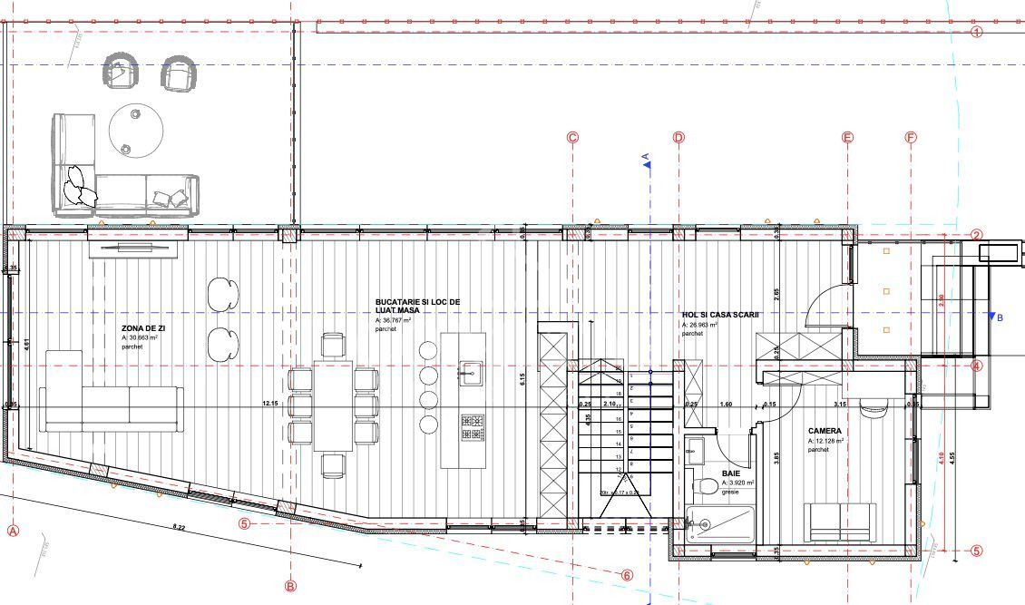 Vilă cu 5 camere zonă aproape de pădure cartier Făget - Schiță 13
