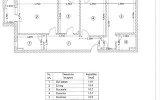 Apartament decomandat cu 3 camere, 93.70 mp, The Grand Kristal, Sect.4 - Schiță 16