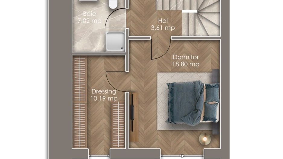 Vilă Duplex Premium în Otopeni/Metrou la 900 m/Spatioasa - Poză 7