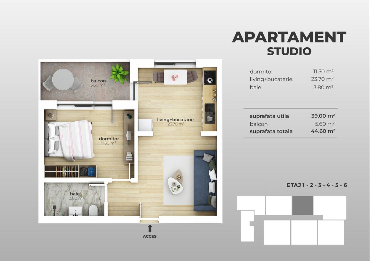 Apartament 2 camere, gata de mutare, zona Postalionului, Sector 4 - Poză 7