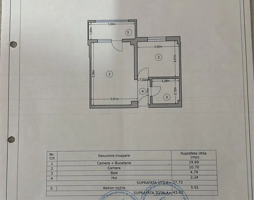Apartament Modern 2 Camere Rezervelor Militari Residence - Schiță 7