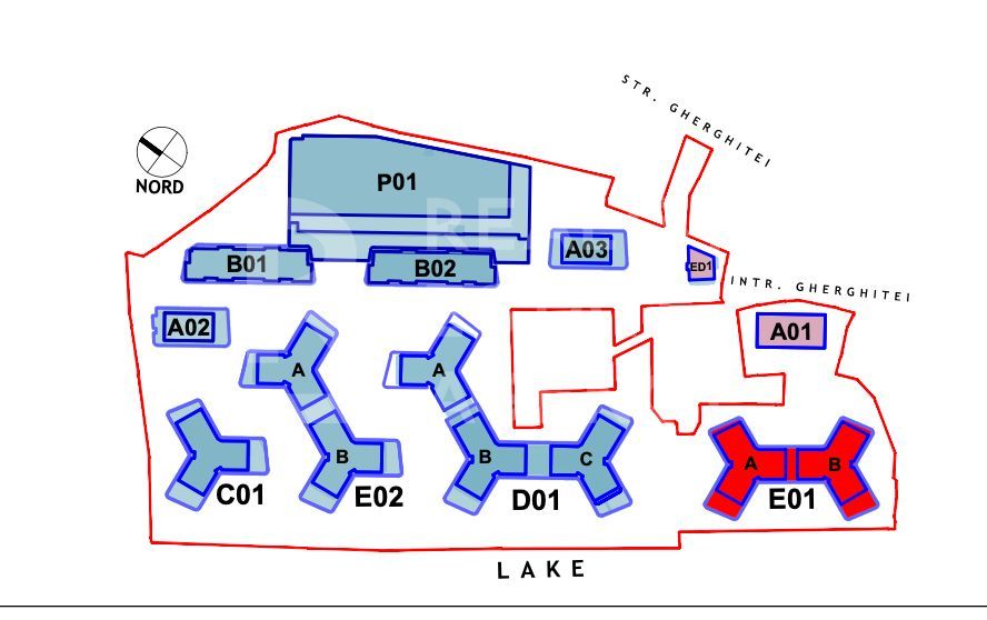 Vânzare, apartament 2 dormitoare, vedere spre lac, One Lake District - Schiță 9