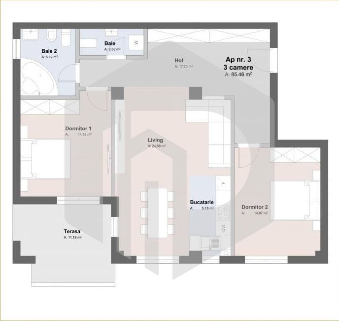 Apartament 3 camere - Mobilat si Utilat - Balanta - Poză 8