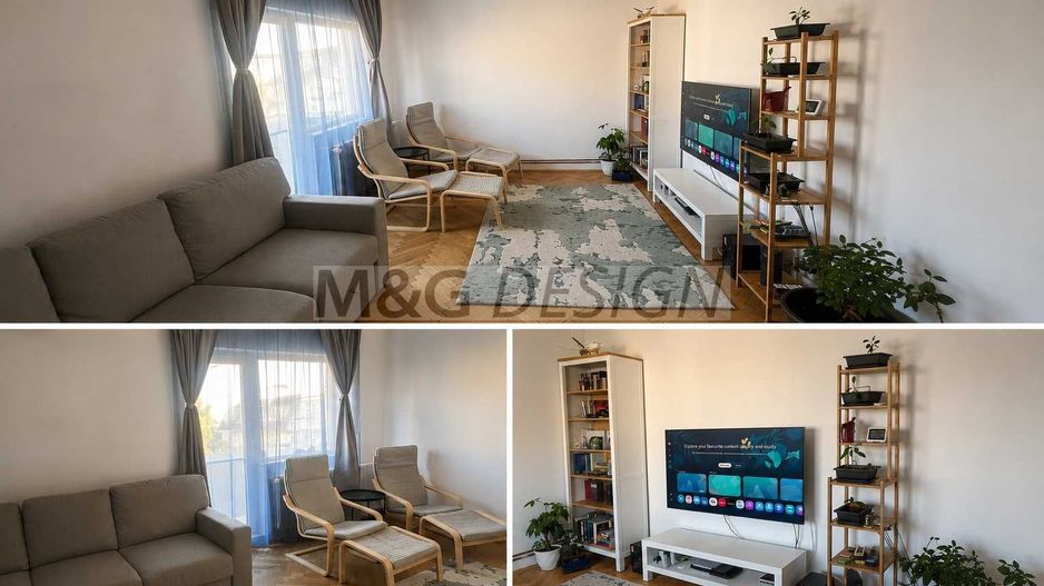 2 camere decomandat 2 balcoane , Bucovina  langa parc cu  centrala - Poză 1
