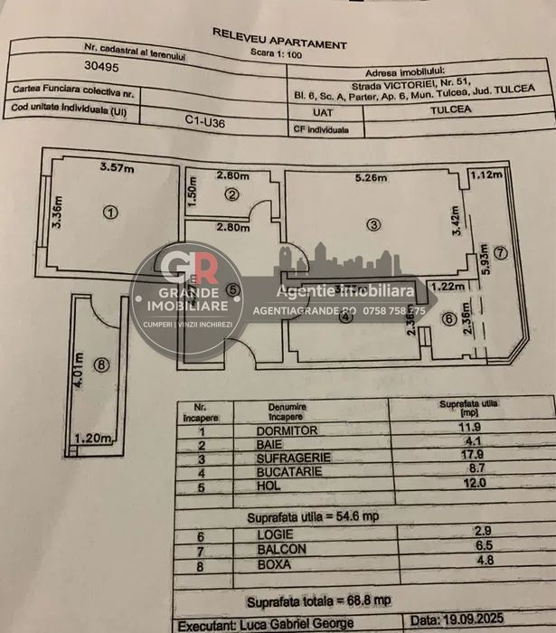 Str Victoriei - Apartament 2 cam decomandat Central - Poză 8