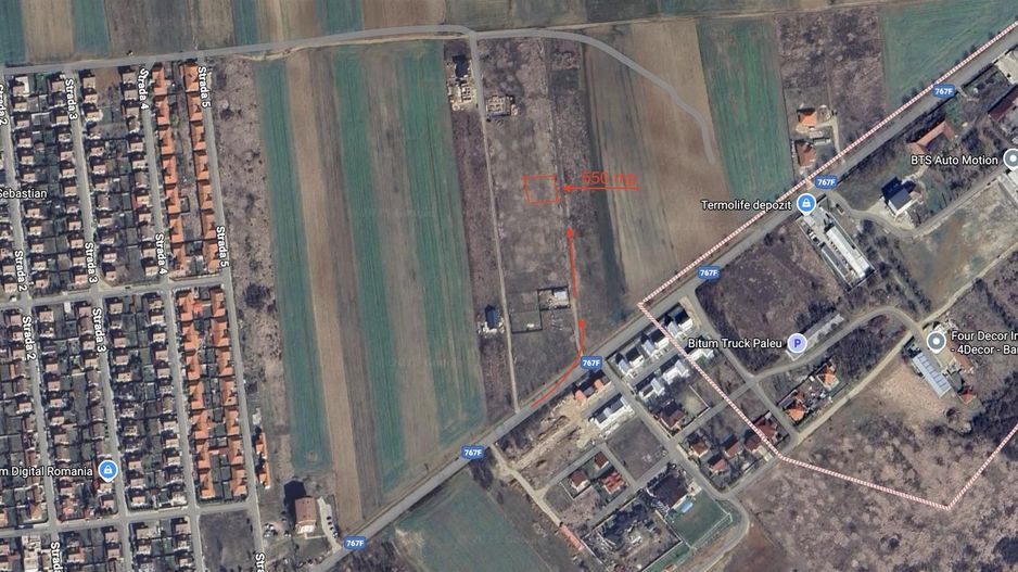 Teren intravilan Paleu cu PUZ si PUD aprobat - Poză 1