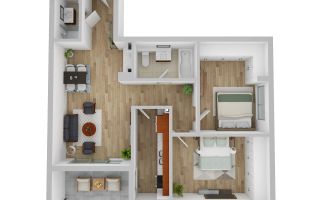 Apartament 3 camere 79 mp cu terasa, bloc nou, cartier Andrei Muresanu - Schiță 7