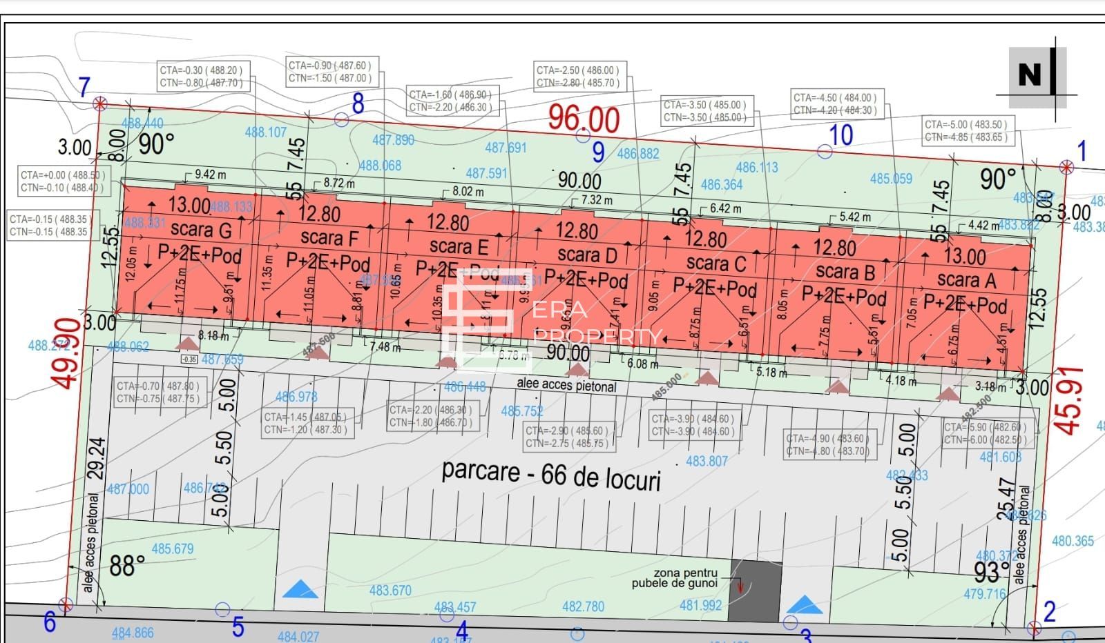 Apartament 3 camere 61 mp, etaj 1 -Cristian - Poză 9