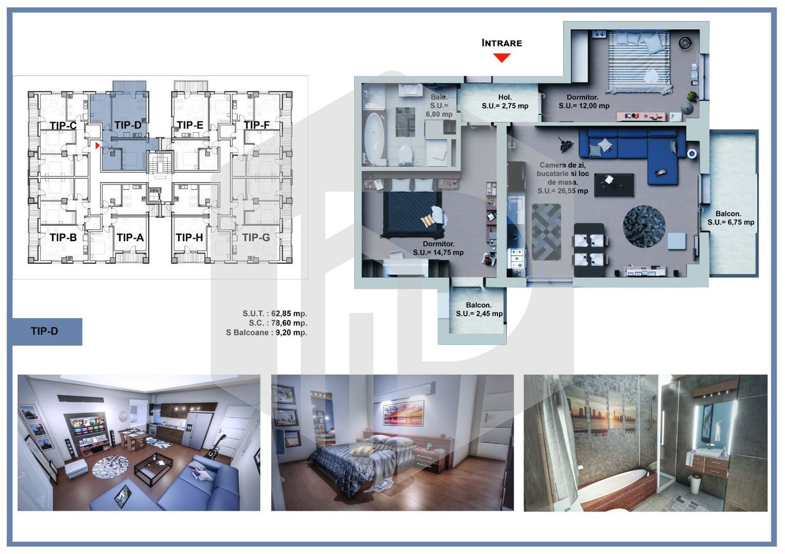 Turnisor | Etaj Intermediar  - Apartament 3 camere - Zona de Vest - Poză 1