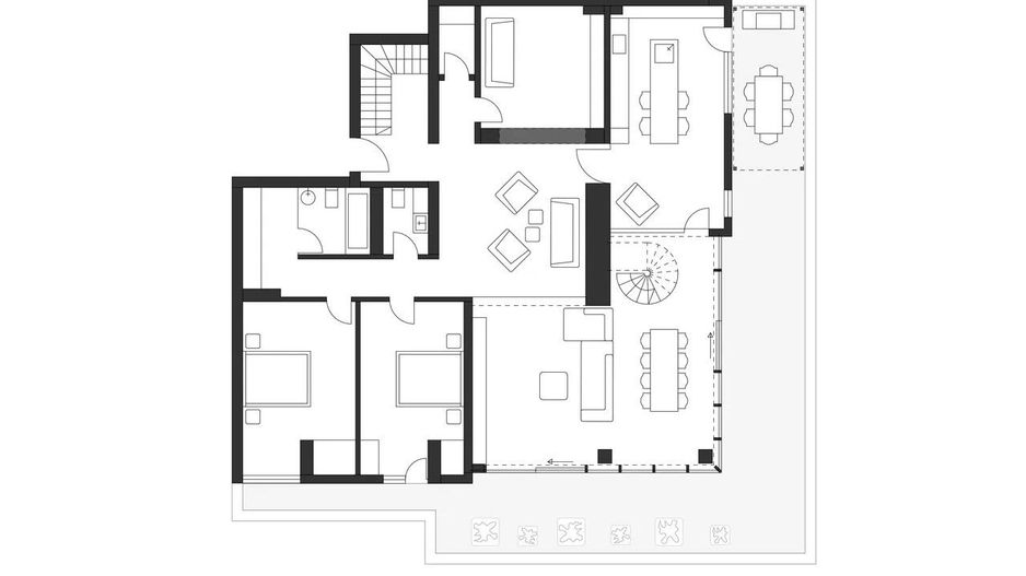 Penthouse de inchiriat Floreasca 4 camere 3 terase doua niveluri - Poză 13