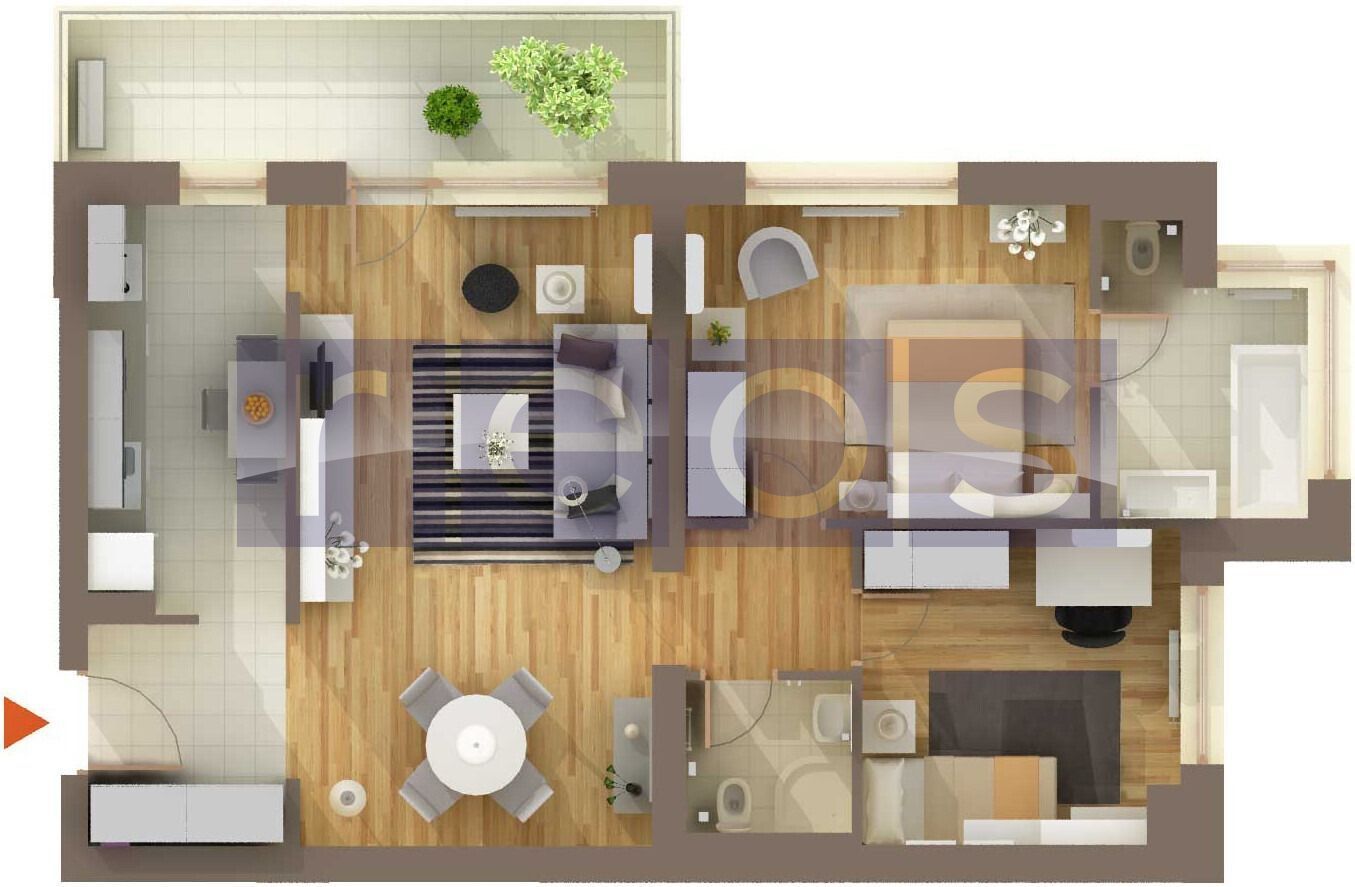 VANZARE APARTAMENT DEOSEBIT 81MP | 3 CAMERE | MOBILAT-UTILAT | PARCARE - Poză 17