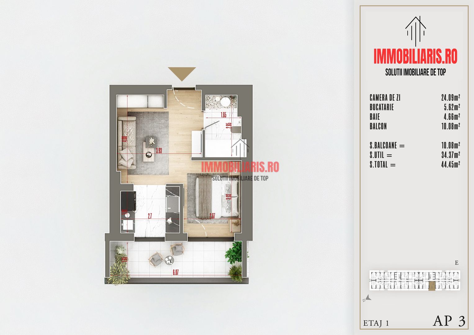 Pallady, Finisaje Premium, Centrala Termica, Birou Vânzări - Schiță 2