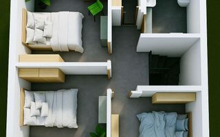 Triplex modern de vânzare, 4 camere, zona Dancu, Iași - Poză 4