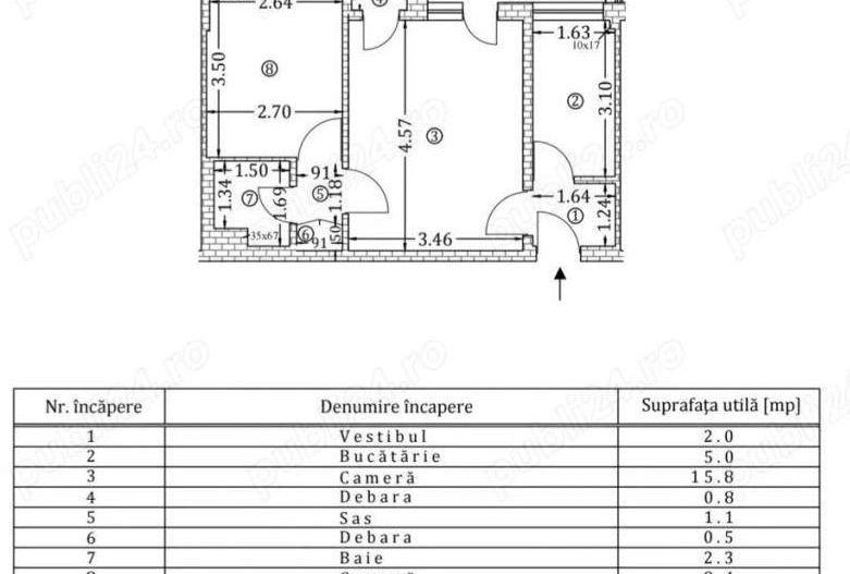 Apartament 2 camere, renovat complet, Calea Victoriei - bloc fără risc - Poză 8
