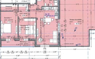 Penthouse de vanzare in Selimbar-nou, 80mp-terasa de 60 mp - Schiță 6