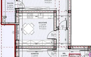 Apartament 2 camere | Etaj 1 | 56.25 mp utili  | Șelimbăr – Zona Unirii - Schiță 12