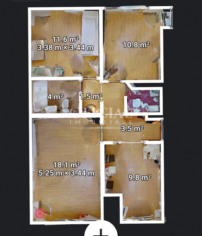 Apartament 3 Camere | 65 Mp | 2 Bai | Balcon | Manastur Brates - Poză 8