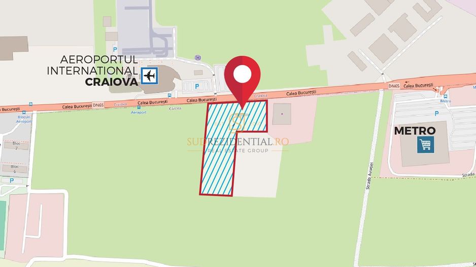 Teren de vanzare, zona Aeroport International Craiova, deschidere E574 - Poză 4