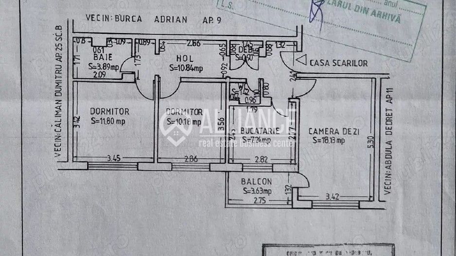 Apartament 3 camere de vanzare (COD10) - POARTA 6 - Poză 7