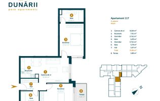 Apartament cu CF 3 camere la 5 minute de Iulius Mall