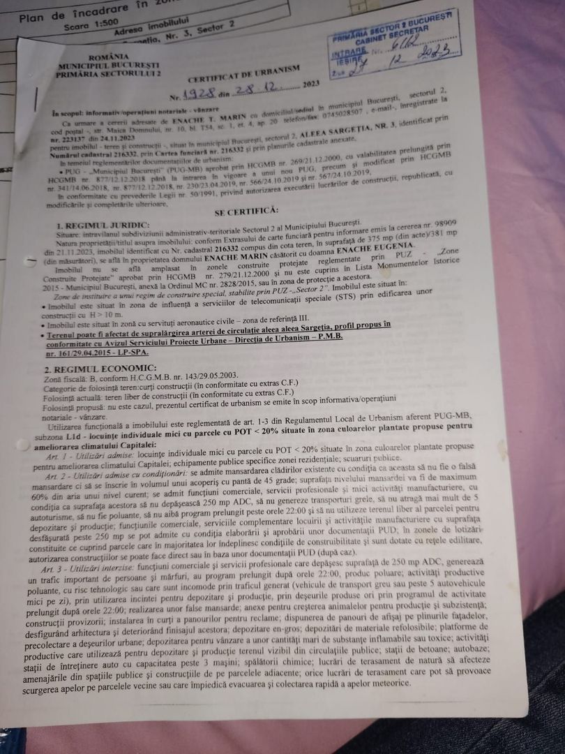 De vanzare teren de 381 de metri patrati in zona Fundeni - Poză 3