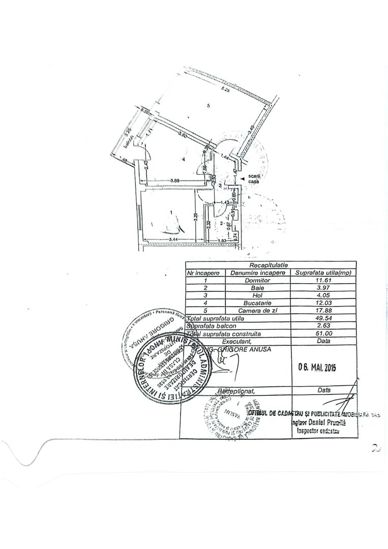 Apartament 2 camere, etaj 2, zona Crucea Gării; - Poză 10
