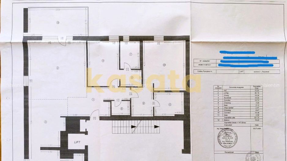 OPORTUNITATE | APARTAMENT 3 CAMERE |  AMBASADA USA | PARCARE - Schiță 9