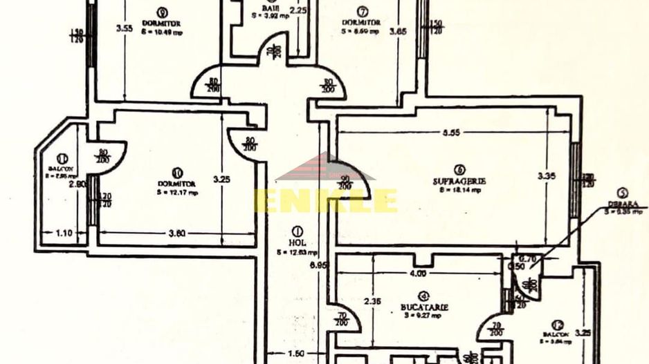 De vânzare apartament 4 camere, ultracentral – 92 mp - Poză 8