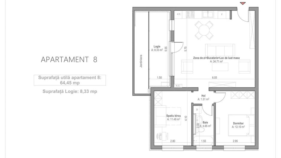 Apartament 3 camere de vanzare zona Micalaca - Poză 2