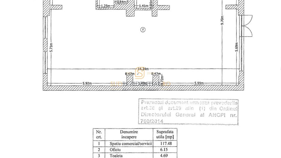 Bd.Metalurgiei, spatiu comercial 133 mp, zona Parc Tudor Arghezi - Schiță 8