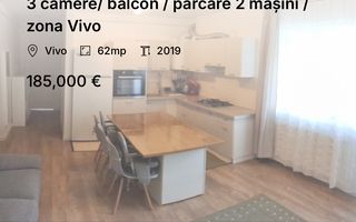 3 camere/ balcon / parcare 2 mașini / zona Vivo - Poză 1