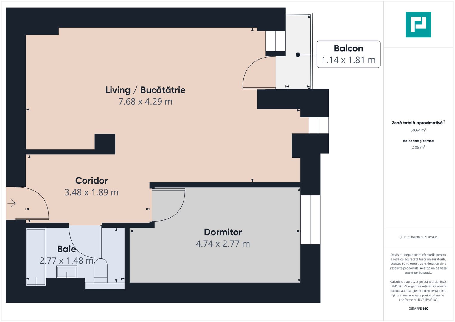 Apartament 2 camere | Etaj 3 | Zona Torontalului - Poză 7