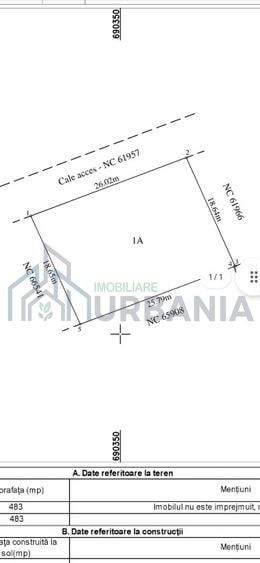 Teren de Vânzare, Rediu, Valea Lupului, Platou Beldiman – 500 mp - Poză 1