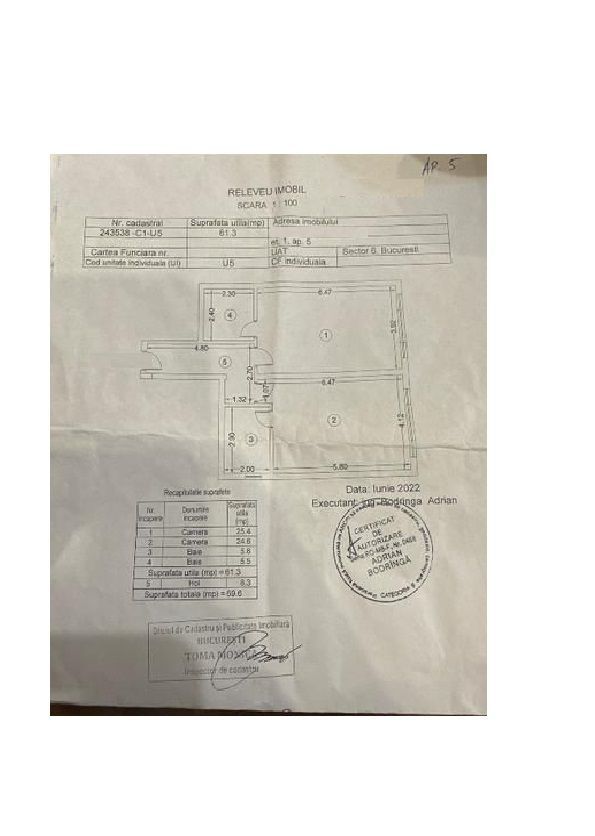 De vanzare Apartament 2 Camere Crangasi - Poză 5
