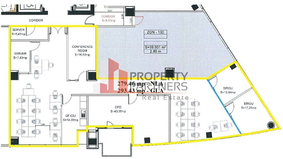 Spatiu modern pentru birouri - 293.43 mp - Dorobanti - Aviatorilor - Poză 4