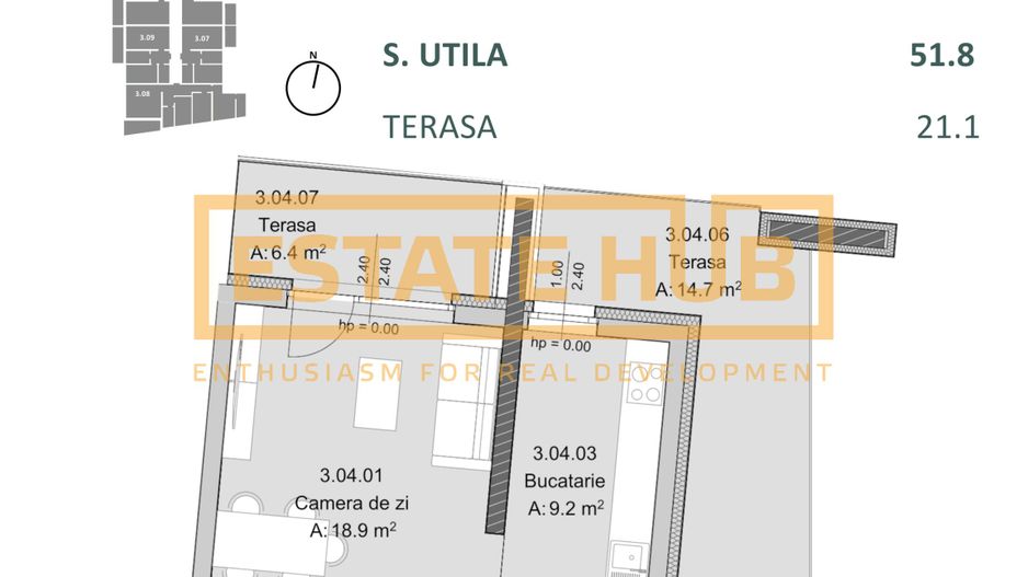 Apartament nou 2 camere Zona Centrala | Comision 0% - Poză 2