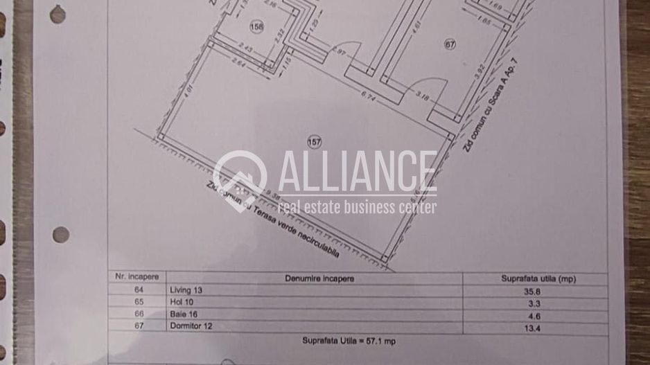 Tomis Park ( cod 12 ) 2 camere cu terasa 108 m - Poză 8