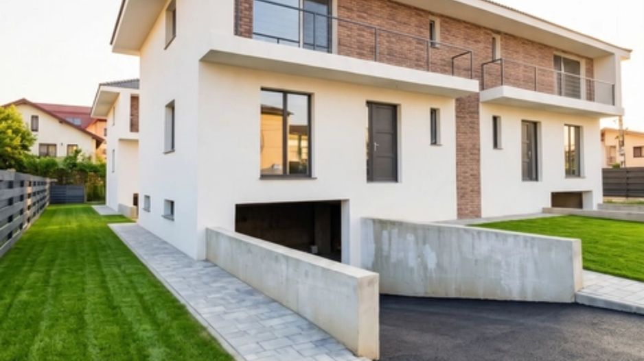 Duplex semifinisat, zona Stadionului de Fotbal, Florești - Poză 1