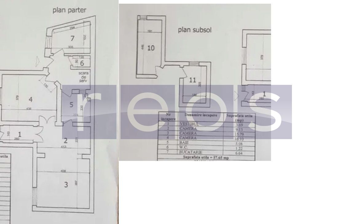VANZARE APARTAMENT IN VILA | PARTER | CURTE 66MP | RENOVAT | POPA NAN - Schiță 13