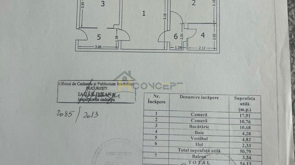 Apartament 2 camere mobilat/utilat bloc reabilitat termic - Poză 16