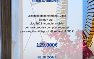 Apartament 3 camere I Bloc 2022 I Centrala proprie I 88 mp - Poză 16