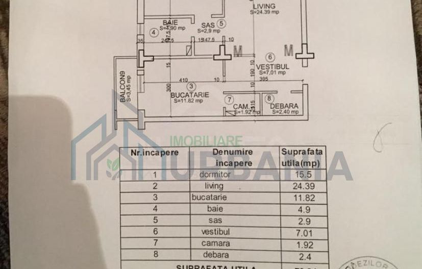 Apartament 2 camere, bloc 2010, parcare intabulată - Nicolina - CUG, Iași - Poză 11
