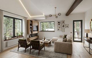 Apartament cu 4 camere 125 mp (4 garsoniere) la cheie + 60 mp pod - Busteni - Poză 1