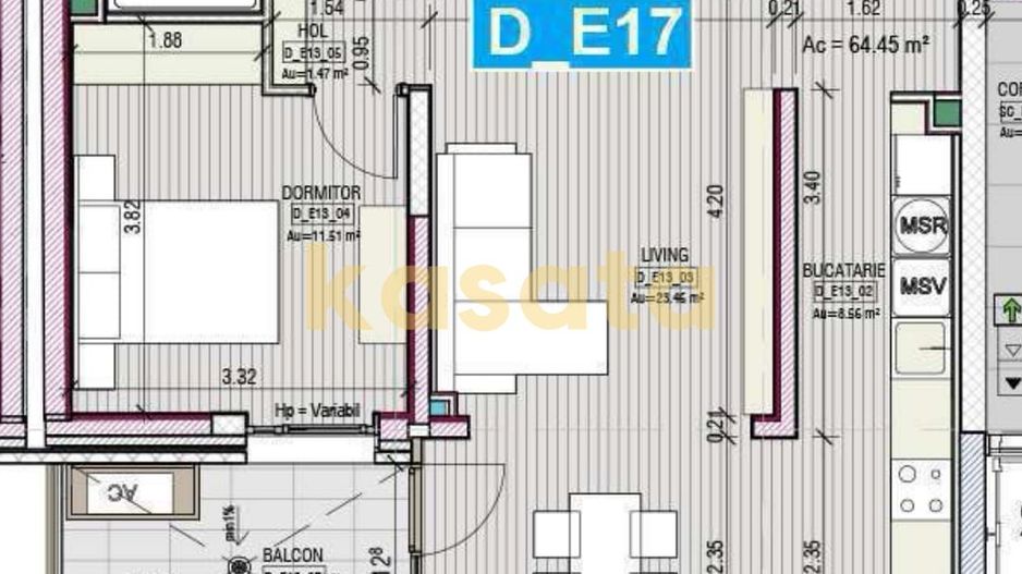 OPORTUNITATE | APARTAMENT 2 CAMERE |PARCUL CIRCULUI |BLOC NOU |PARCARE - Schiță 8