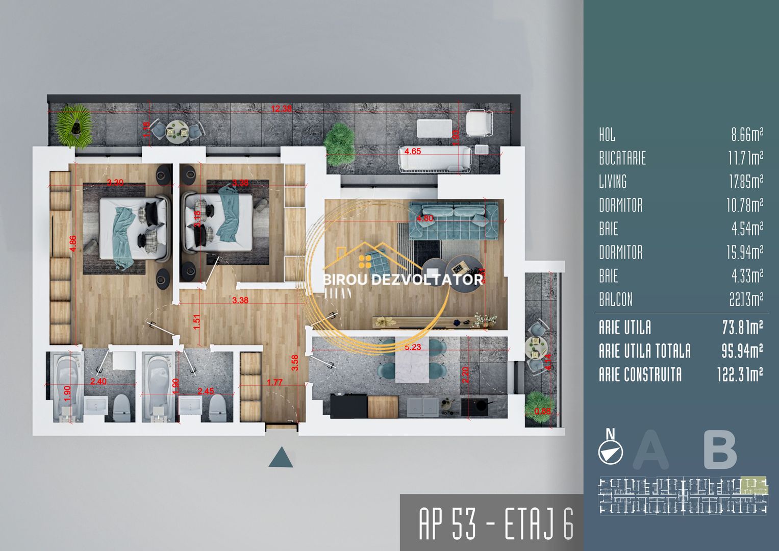 Decomandat mare Zona verde FINALIZAT Auchan titan Ansamblu premium - Schiță 10