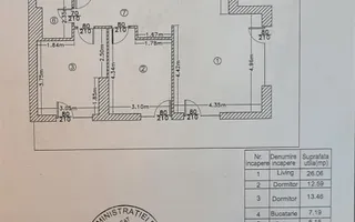 Inchiriere apartament 3 camere Gradina zoo- Privighetorilor, Bucuresti - Schiță 20
