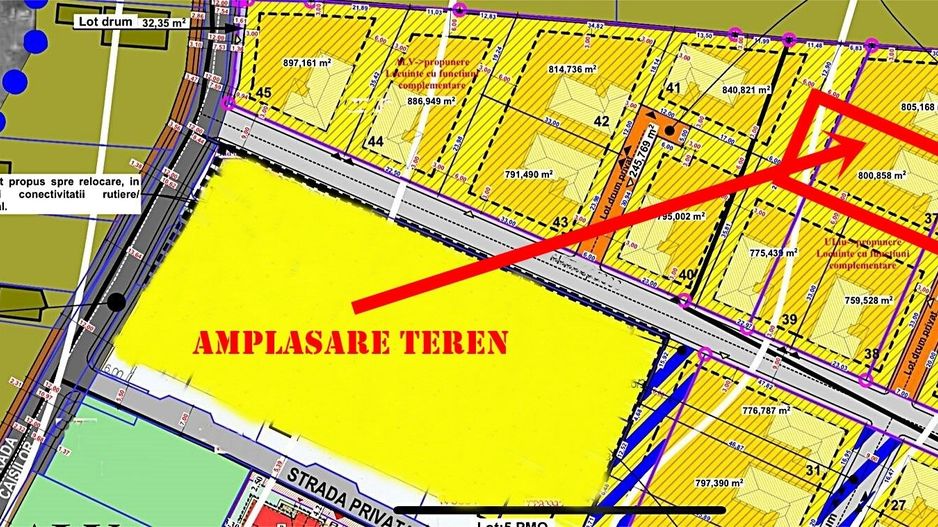 Teren intravilan 801 mp de vânzare pe strada Caișilor, Oradea - Poză 1