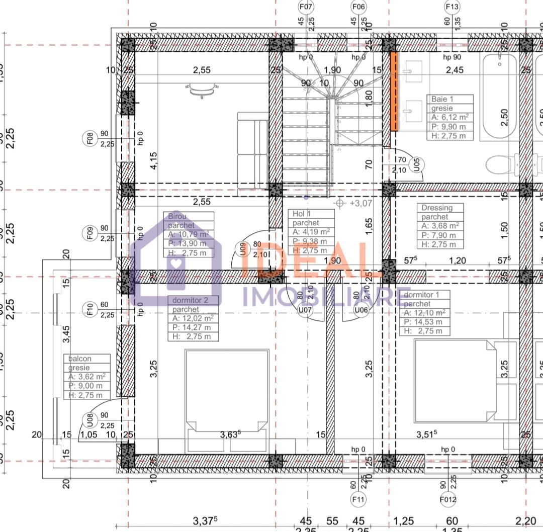 Duplex Modern cu 4 camere si gradina, in Cristian - Schiță 12