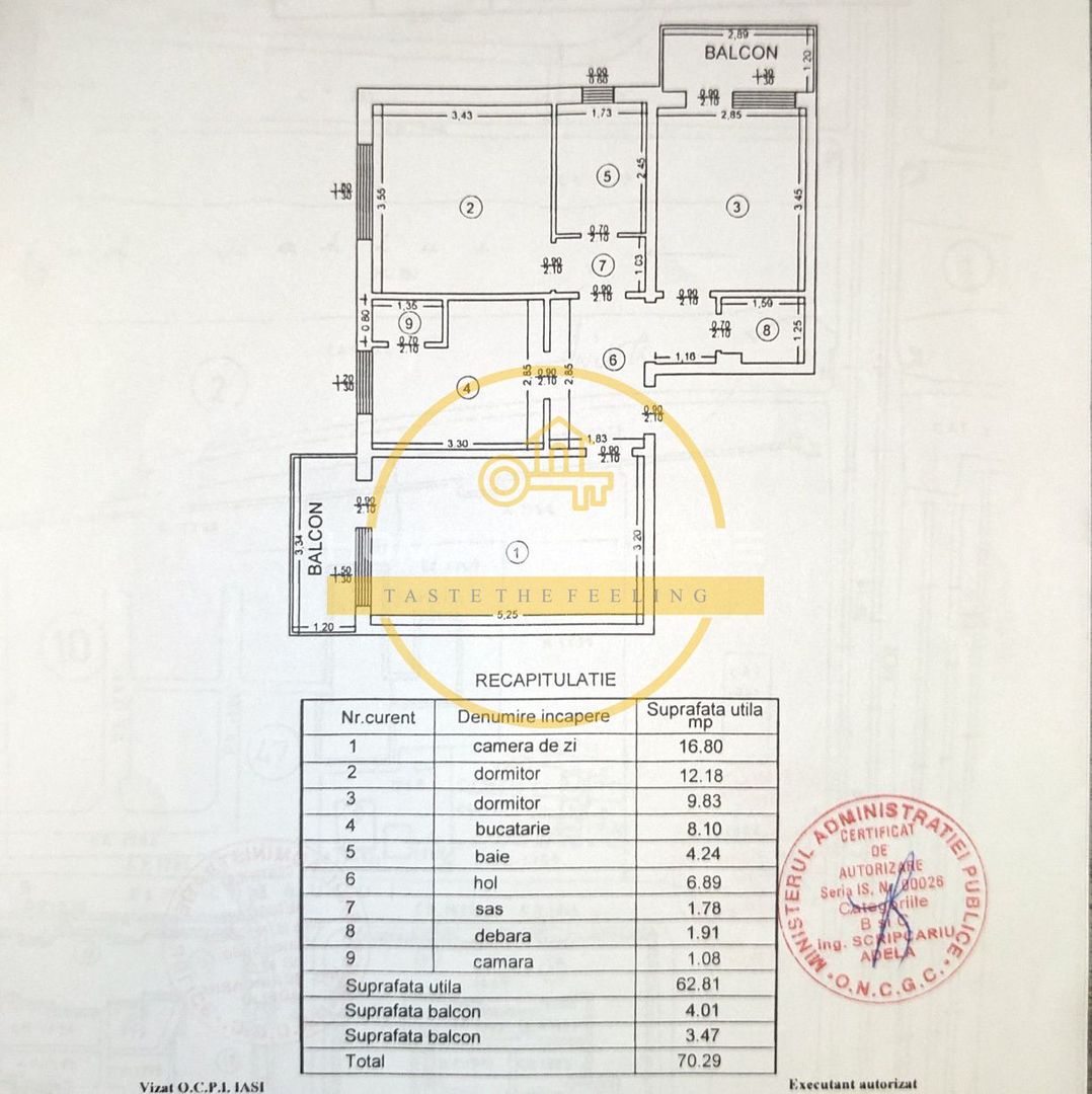 Apartament 3 camere/Zona galata/Decomandat - Poză 6